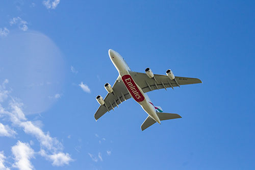 A380 в небе